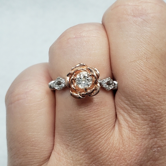 HOST PICK🌹Sterling & 18k 0.5ct Natural Topaz Ring - Picture 7 of 8